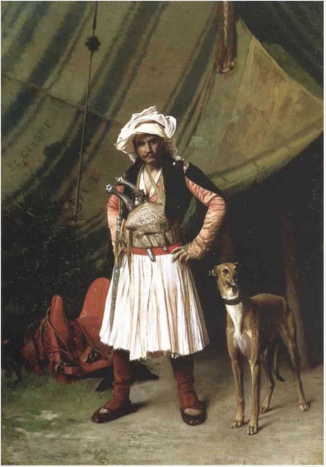 Bachi - bouzouk con il suo cane nel 1870